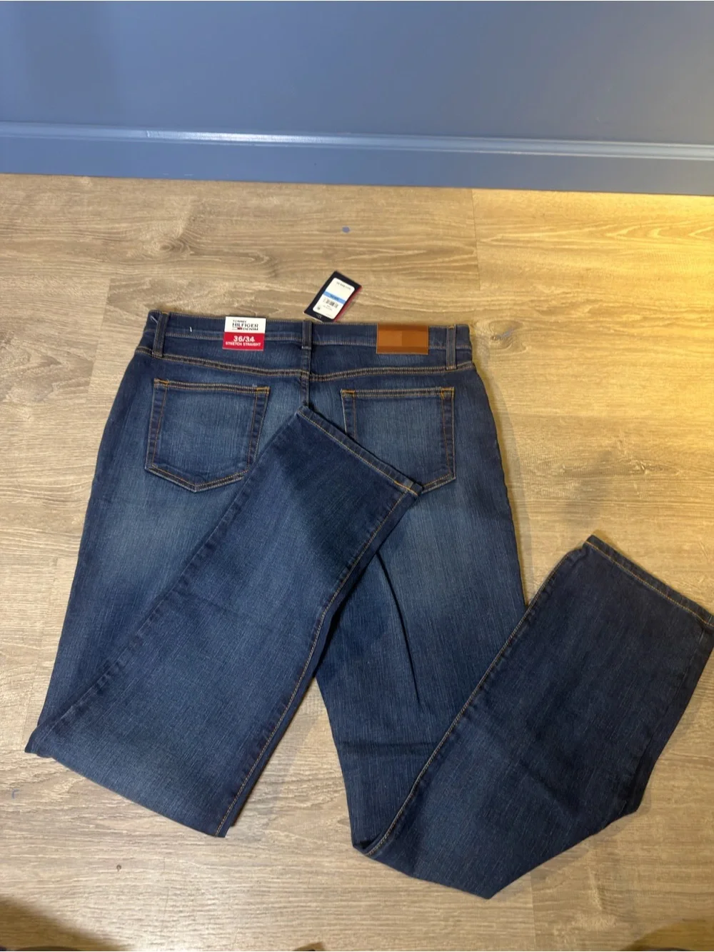 Tommy Hilfiger Men's Straight Jeans - Dark Blue